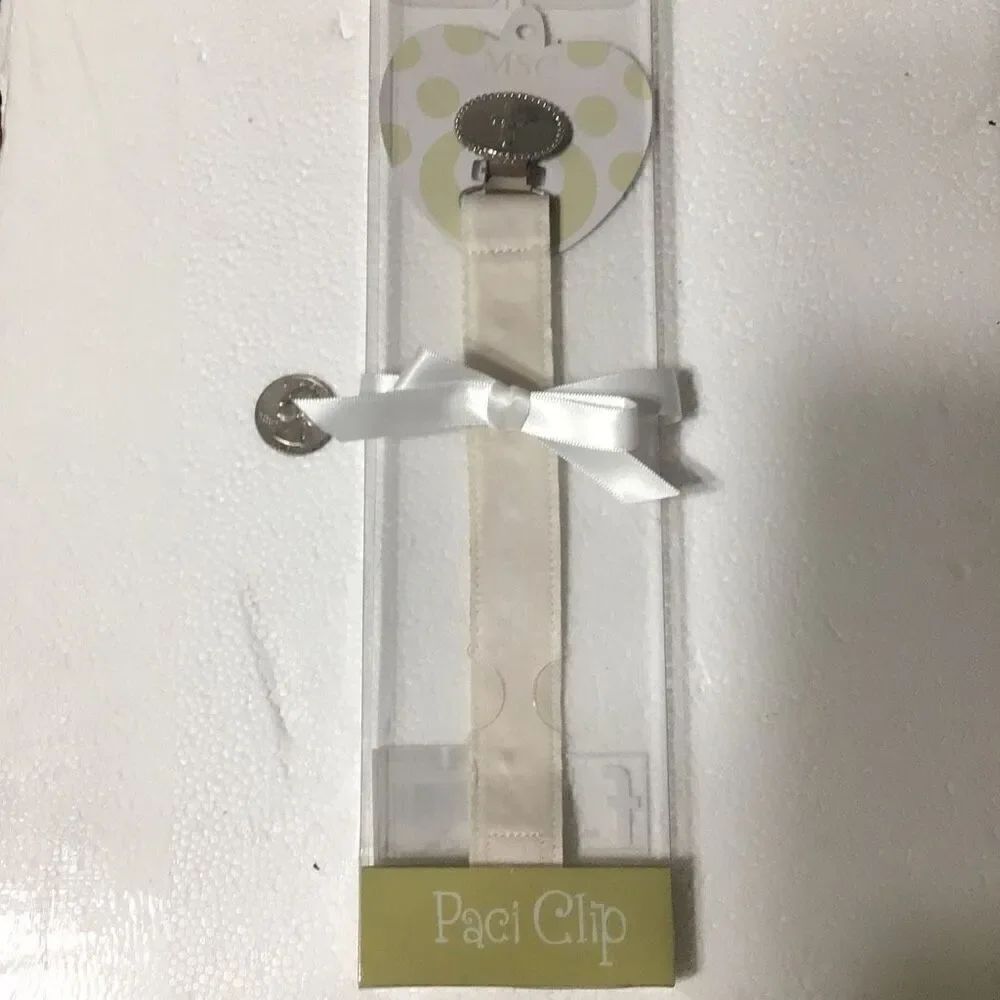 Silver tone Cross clip pacifier leashβfrom Main StreetβCollection
